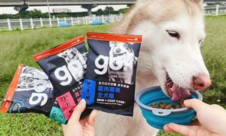 go!海洋鮭鱈狗糧．打開有魚味淡淡香氣