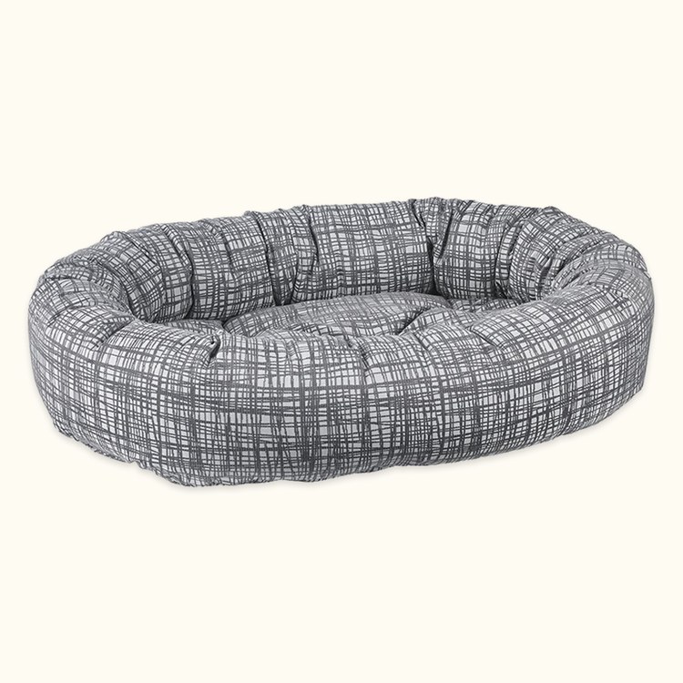 BOWSERS 甜甜圈睡床 灰紋協奏 (不沾毛|舒適柔軟)
