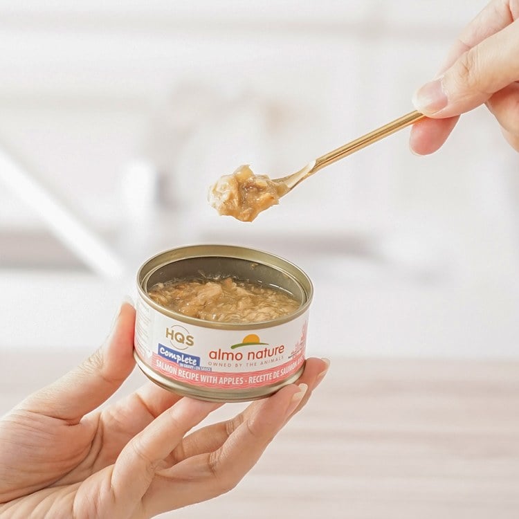 Almo義士大廚 鮭魚蘋果 肉絲主食罐 (貓罐|貓鮮食)