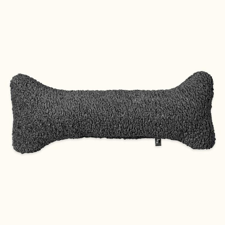 BOWSERS 寵物防撞極適骨頭抱枕 羊絨銀灰(不沾毛|舒適柔軟)