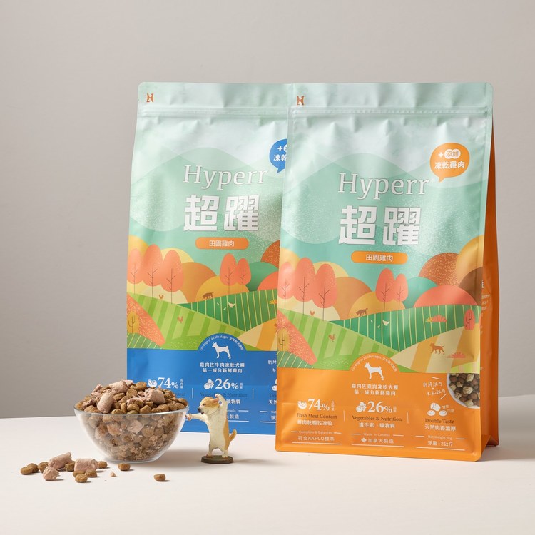 【定期購】Hyperr超躍 犬貓無穀飼料+凍乾 (冷凍乾燥|主食)