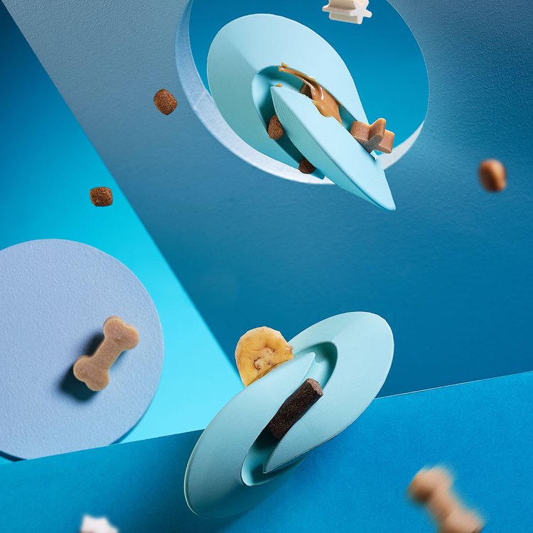 PetDreamHouse 紓壓柔咬 幾何藏食彈跳玩具(狗玩具｜藏食玩具)