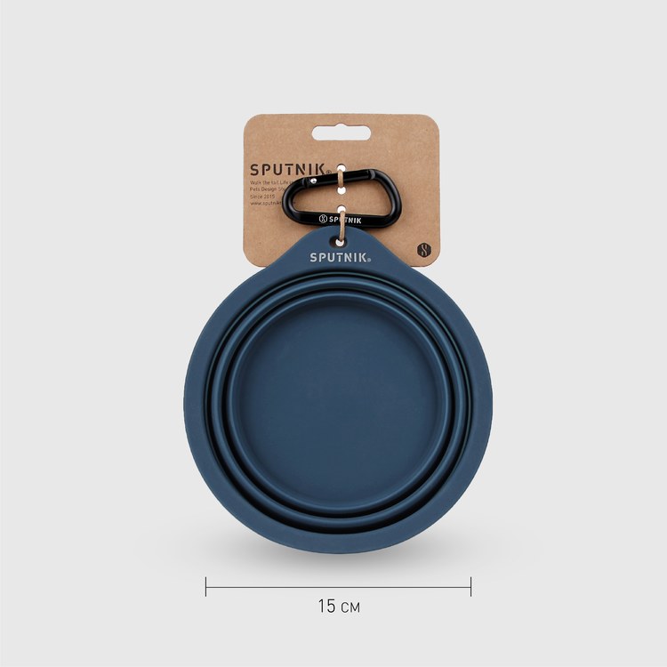 SPUTNIK 寵物外出摺疊碗 卡其色 (外出碗|易收納)
