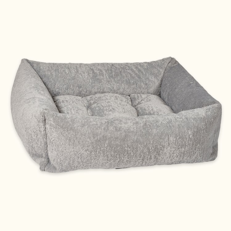 BOWSERS 富蘭方枕 暖灰鵝絨(可拆卸|舒適柔軟)