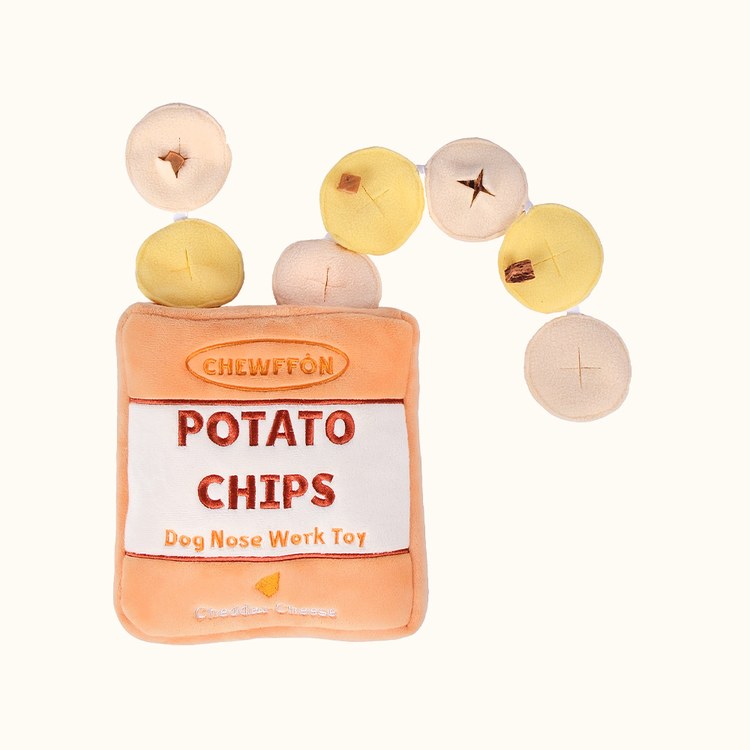 CHEWFFON 脆洋芋片 藏食嗅聞玩具 啾啾聲 狗玩具 寵物玩具
