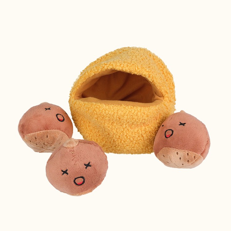 CHEWFFON 滾滾栗子 藏食嗅聞玩具 啾啾聲 狗玩具 寵物玩具