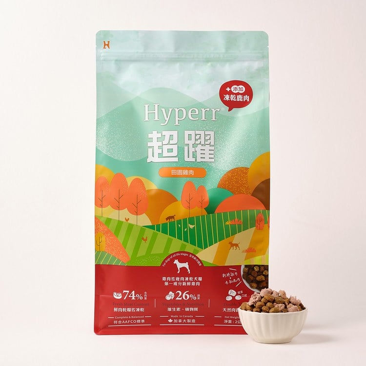 Hyperr超躍 雞肉鹿肉 狗狗無穀飼料佐凍乾 (狗飼料|犬糧)