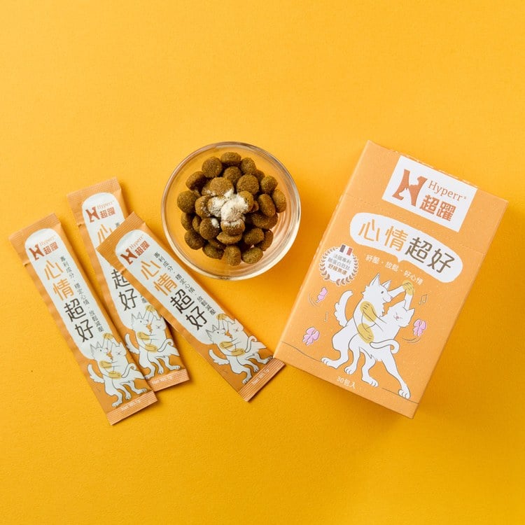 Hyperr超躍 狗貓心情超好保健品(高濃度色胺酸+GABA｜維持好心情)