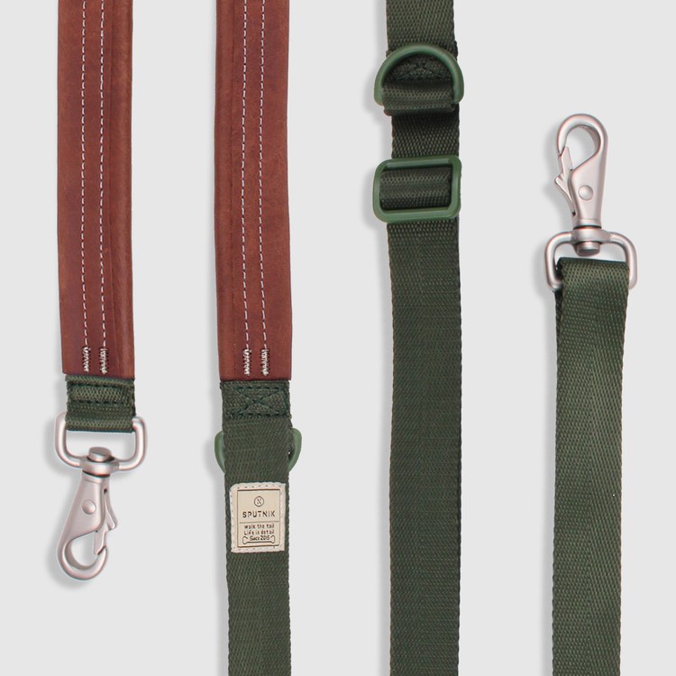 SPUTNIK 寵物多功能牽繩 綠色 (寵物牽繩|狗牽繩)