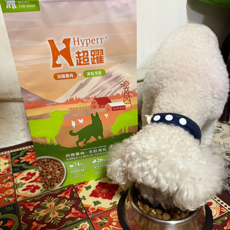 Hyperr超躍 雞肉羊肚 狗狗無穀飼料佐凍乾 300克(狗飼料|犬糧)