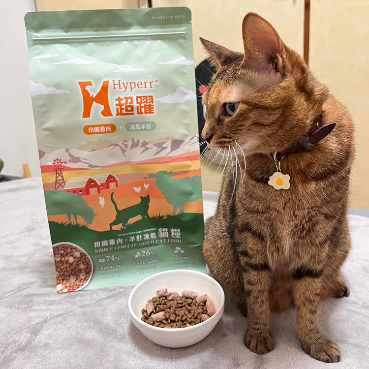 Hyperr超躍 雞肉羊肚 貓咪無穀飼料佐凍乾(貓飼料|貓糧)
