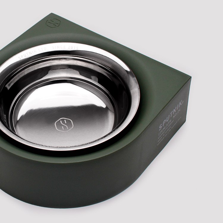 SPUTNIK 寵物防蟻碗 黑色 (飼料碗|水碗)