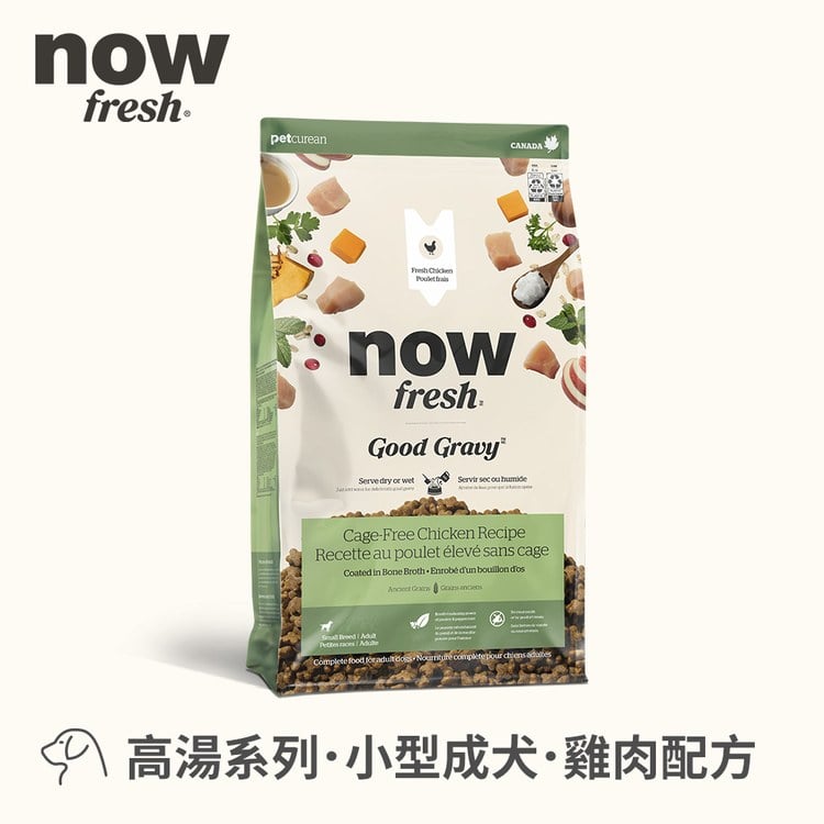 now 雞肉小型成犬 高湯天然糧 (乾濕兩吃|狗糧)