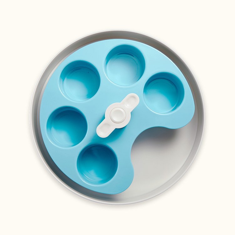 PetDreamHouse 調色盤 旋轉益智慢食碗(狗玩具｜藏食玩具)