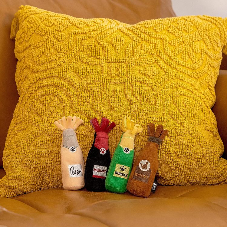 ZippyPaws 歡樂時光瓶 貓草葡萄酒 附貓薄荷 寵物玩具