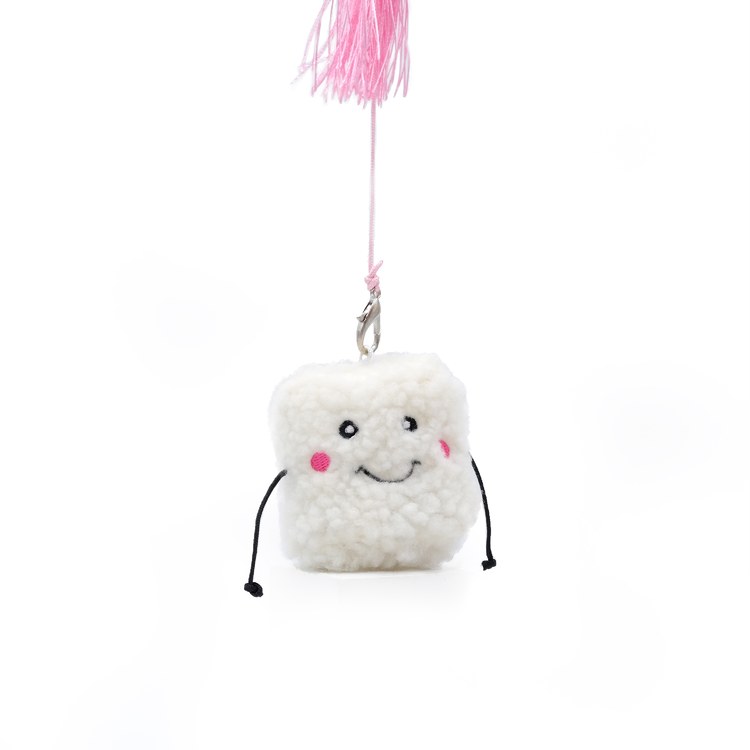 ZippyPaws 軟軟棉花糖逗貓棒 附貓薄荷 寵物玩具