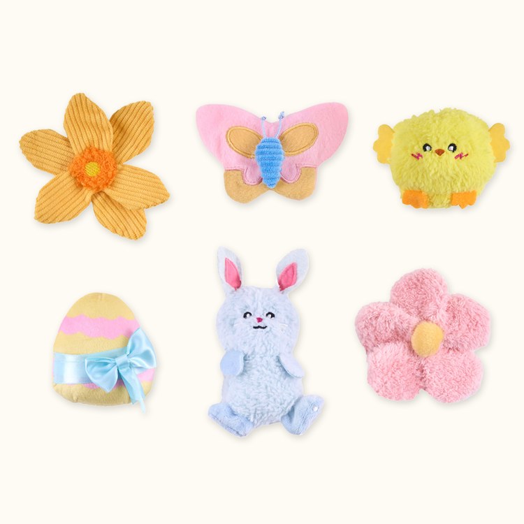 ZippyPaws 毛茸茸夥伴 迷你春天小夥伴 啾啾聲 狗玩具 寵物玩具