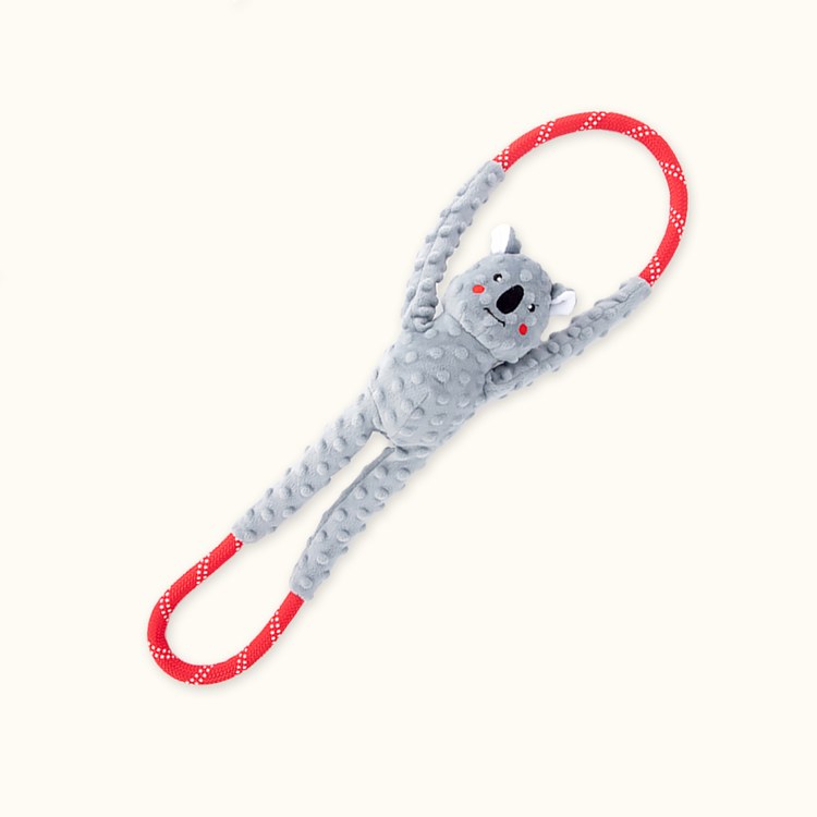 ZippyPaws 超耐拉扯無尾熊 寵物玩具(互動玩具|有聲玩具)