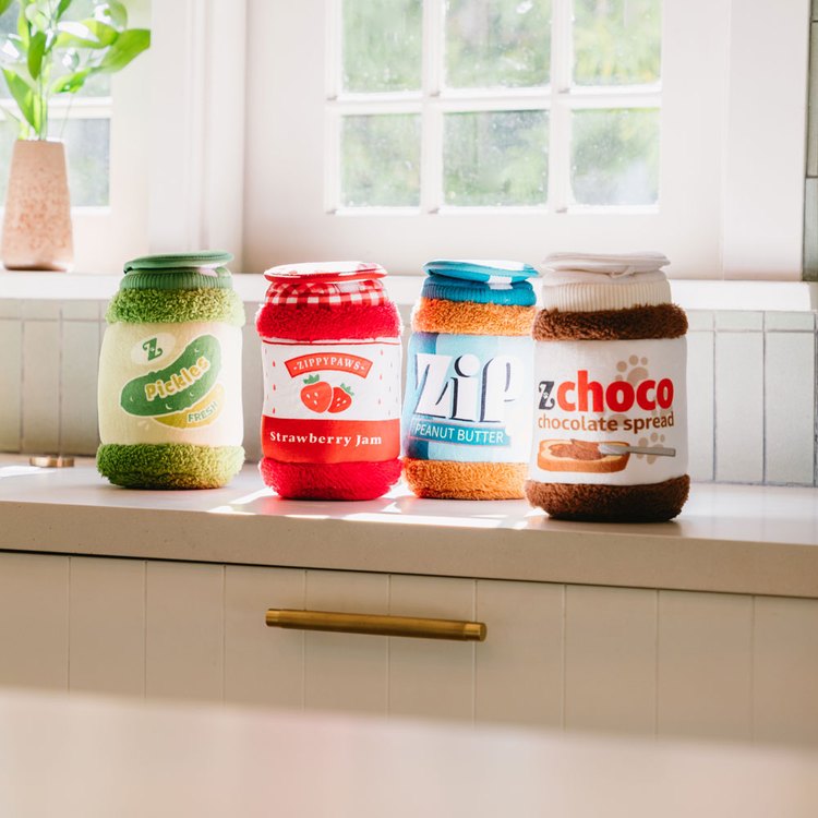 ZippyPaws 醬醬罐頭鋪 花生/豌豆/巧克力/草莓 狗玩具 寵物玩具