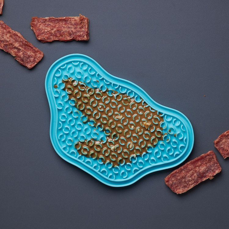 PetDreamHouse 爪爪星球口水舔食墊 天空藍(犬貓適用｜肉泥墊)