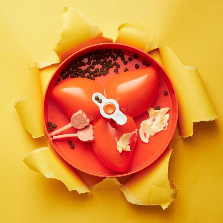 PetDreamHouse 九重葛 旋轉益智慢食碗(狗玩具|藏食玩具)