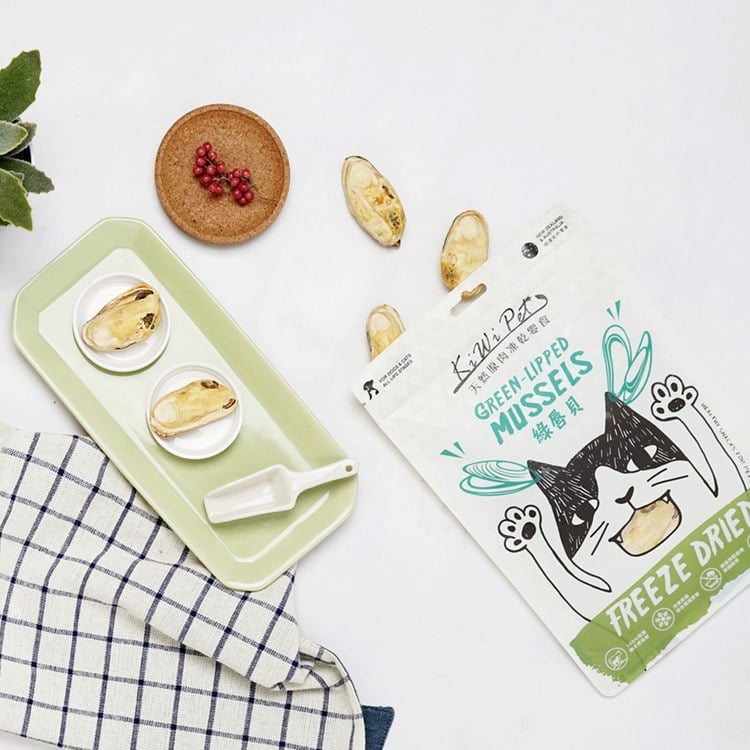 KiWiPet天然零食 綠唇貝 凍乾零食 (原肉零食|寵物零食)