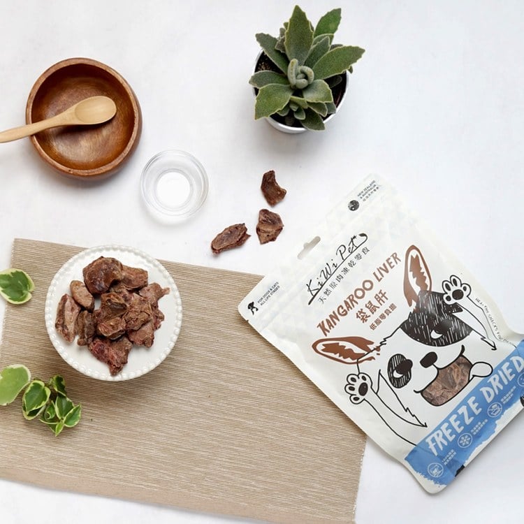 KiWiPet天然零食 袋鼠肝 凍乾零食 (原肉零食|寵物零食)