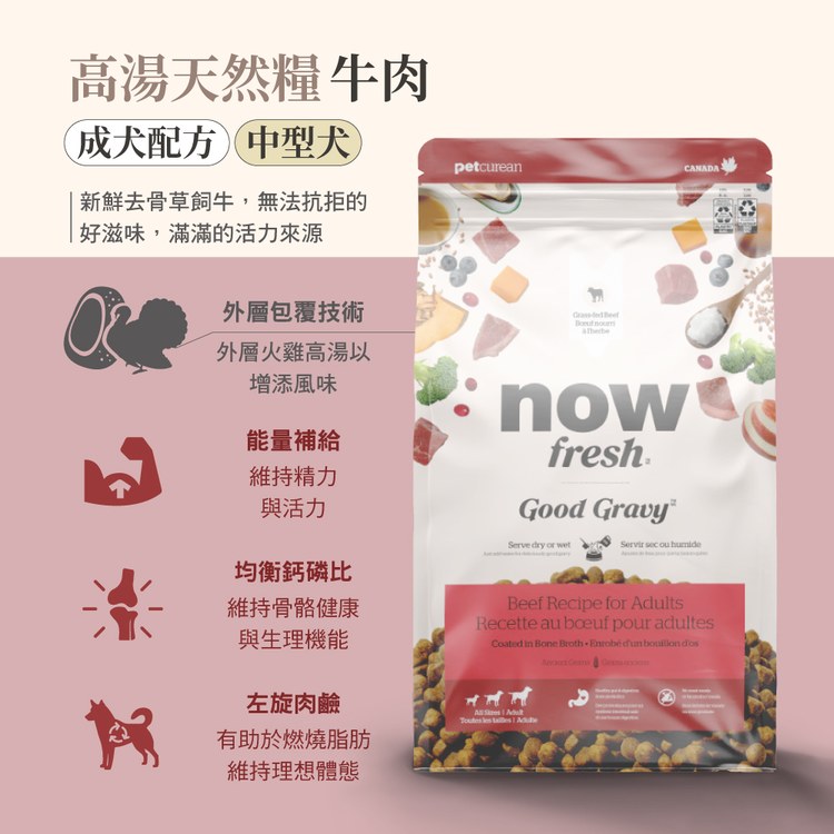【定期購】now 全口味 狗狗高湯天然糧 (狗飼料|狗糧)