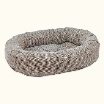 BOWSERS 甜甜圈睡床 銀黑箭羽 (不沾毛|舒適柔軟)