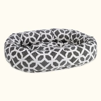 BOWSERS 甜甜圈睡床 幾何雪花 (不沾毛|舒適柔軟)