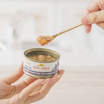 Almo義士大廚 鯖魚紅薯 肉絲主食罐 (貓罐|貓鮮食)