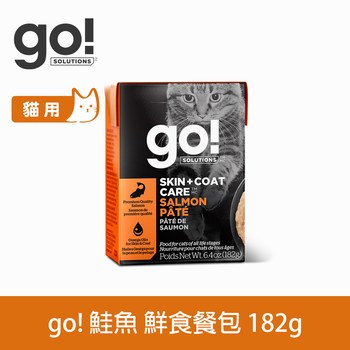 go! 野生鮭魚182克 豐醬系列 貓咪鮮食利樂包 (貓罐|主食罐)