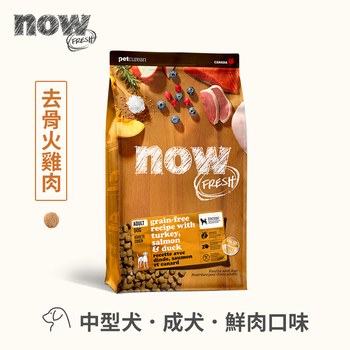 【即期】now 鮮肉中型成犬 無穀天然糧 (狗飼料|狗糧)