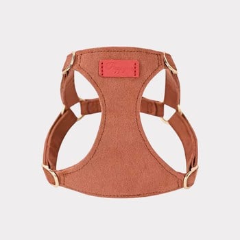 puppytie 胸背+牽繩組 純色系列 焦糖棕 (防止暴衝|穿戴舒適)