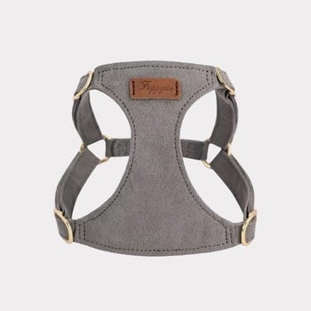 puppytie 胸背+牽繩組 純色系列 烟灰色 (防止暴衝|穿戴舒適)