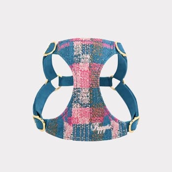 puppytie 胸背+牽繩組 莫內風 暗夜藍 (防止暴衝|穿戴舒適)