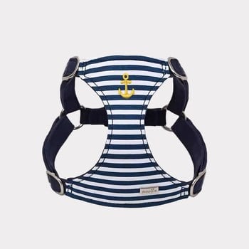puppytie 胸背+牽繩組 海軍風 海軍藍 (防止暴衝|穿戴舒適)