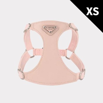 puppytie 胸背+牽繩組 粉色三角標 草莓粉 (防止暴衝|穿戴舒適)