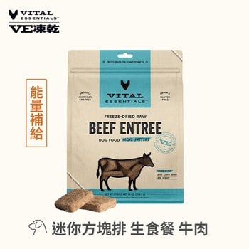 VE凍乾 牛肉 迷你方塊排 狗狗生食餐 (便捷定量餵食｜能量補給)