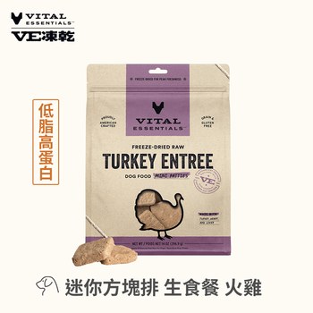 VE凍乾 迷你方塊排 狗狗生食餐火雞