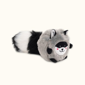 ZippyPaws 進擊小怪獸 條紋控浣熊 啾啾聲 寵物玩具