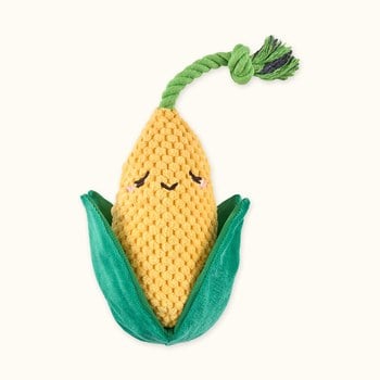 ZippyPaws 吵鬧蔬果攤 皺紋胖玉米 啾啾聲 狗玩具 寵物玩具