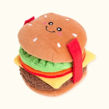 ZippyPaws 藏好才好吃 漢堡&貝果 藏食互動 狗玩具 寵物玩具