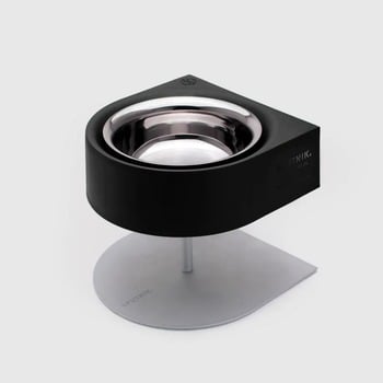 SPUTNIK 可調式寵物防蟻碗架組 黑色(飼料碗|水碗)