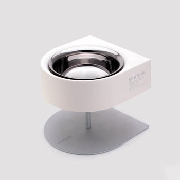 SPUTNIK 可調式寵物防蟻碗架組 白色(飼料碗|水碗)