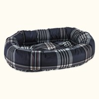 BOWSERS 甜甜圈睡床 英倫方格 (不沾毛|舒適柔軟)