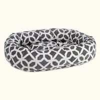 BOWSERS 甜甜圈睡床 幾何雪花 (不沾毛|舒適柔軟)