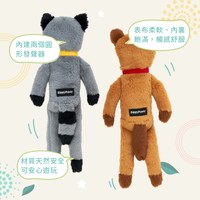 ZippyPaws 就愛在一起 浣熊&松鼠 啾啾聲 狗玩具 寵物玩具