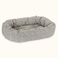 BOWSERS 甜甜圈床 菱形織紋 (不沾毛|舒適柔軟)