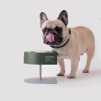 SPUTNIK 可調式寵物防蟻碗架組 卡其色 (飼料碗|水碗)